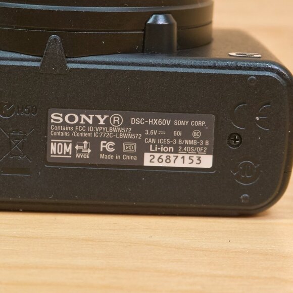 Sony DSC-HX60V 20.4 MP Digital Camera, Full HD Video, with 30x Optical Zoom - Picture 8 of 8